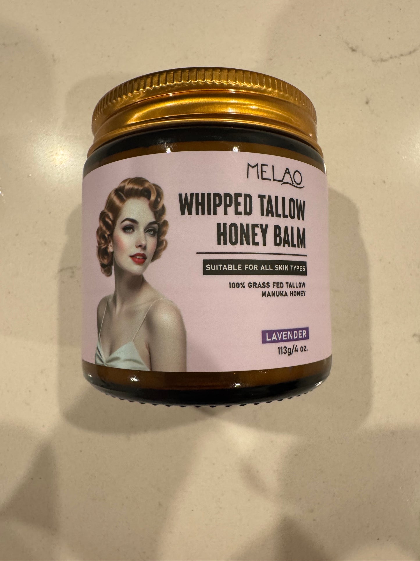 Whipped Tallow Honey Balm With Manuka Honey 4oz / 113g