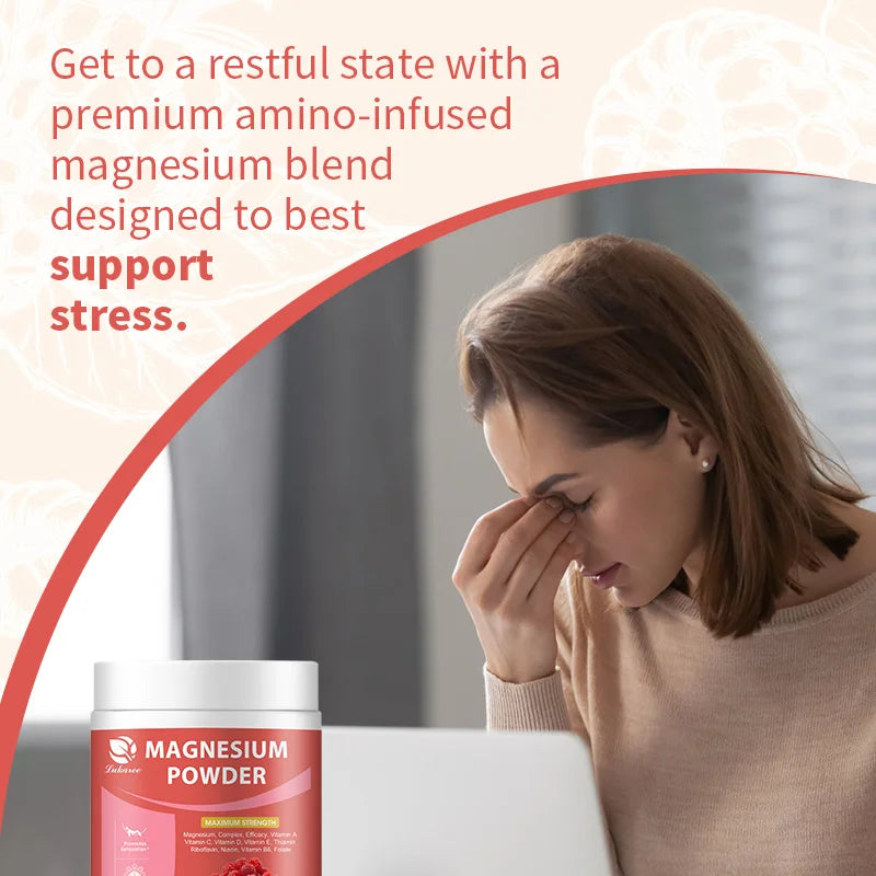 120G magnesium powder mixed with multiple vitamins as an auxiliary and emotional support supplement to relieve stress help sleep
